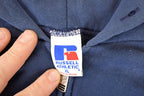 Vintage 1990s Russell Athletic Full Zip Blank Hoodie Sweatshirt Men's L