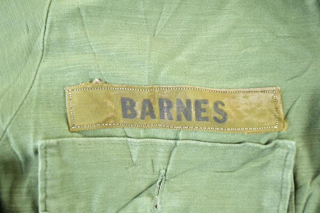 Vintage 1970s Military Button Up Shirt Mens L