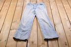 Vintage 1990s Embroidered Levi's Black Tab Denim Jeans Size 26 x 29