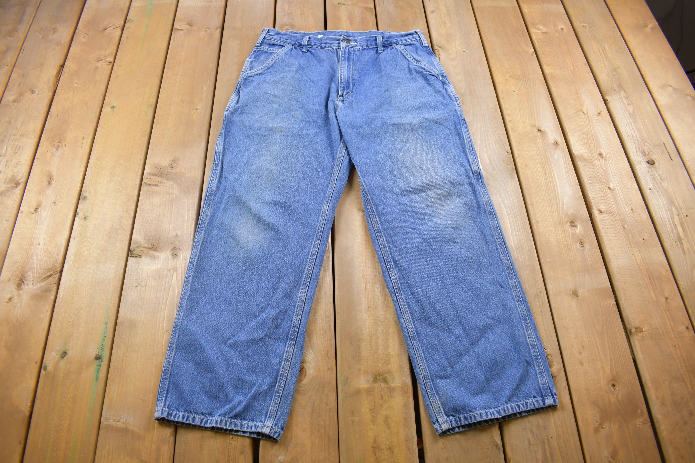 Vintage 1990s Carhartt Carpenter Work Pants Size 34 x 29