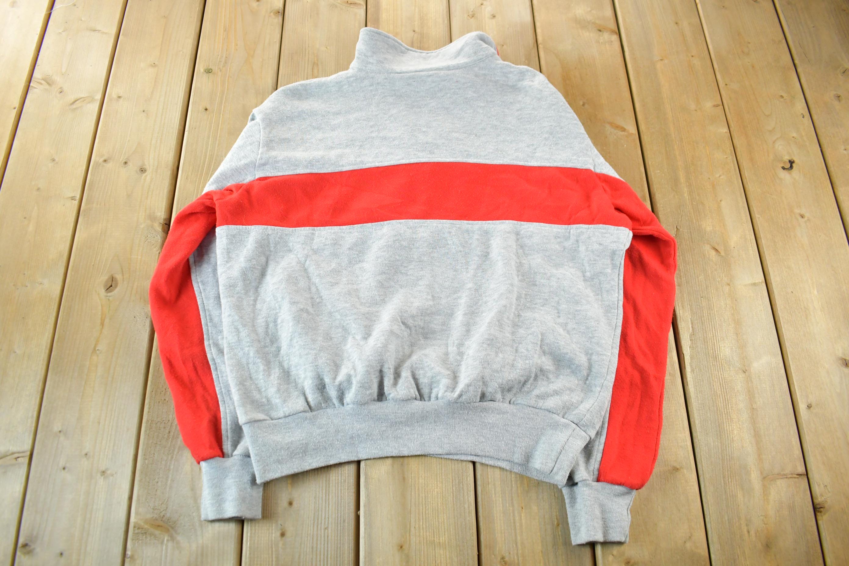 Vintage 1990s Nike Embroidered Mini Swoosh Zip Up Sweatshirt