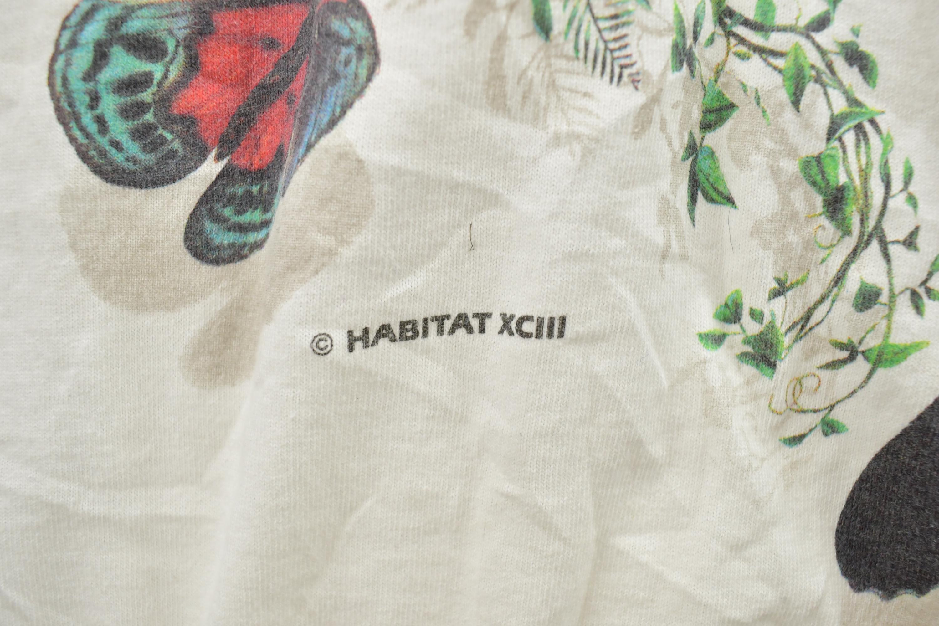Vintage 1990s Butterflies Of The Rainforest Old San Juan Puerto Rico Souvenir T-Shirt