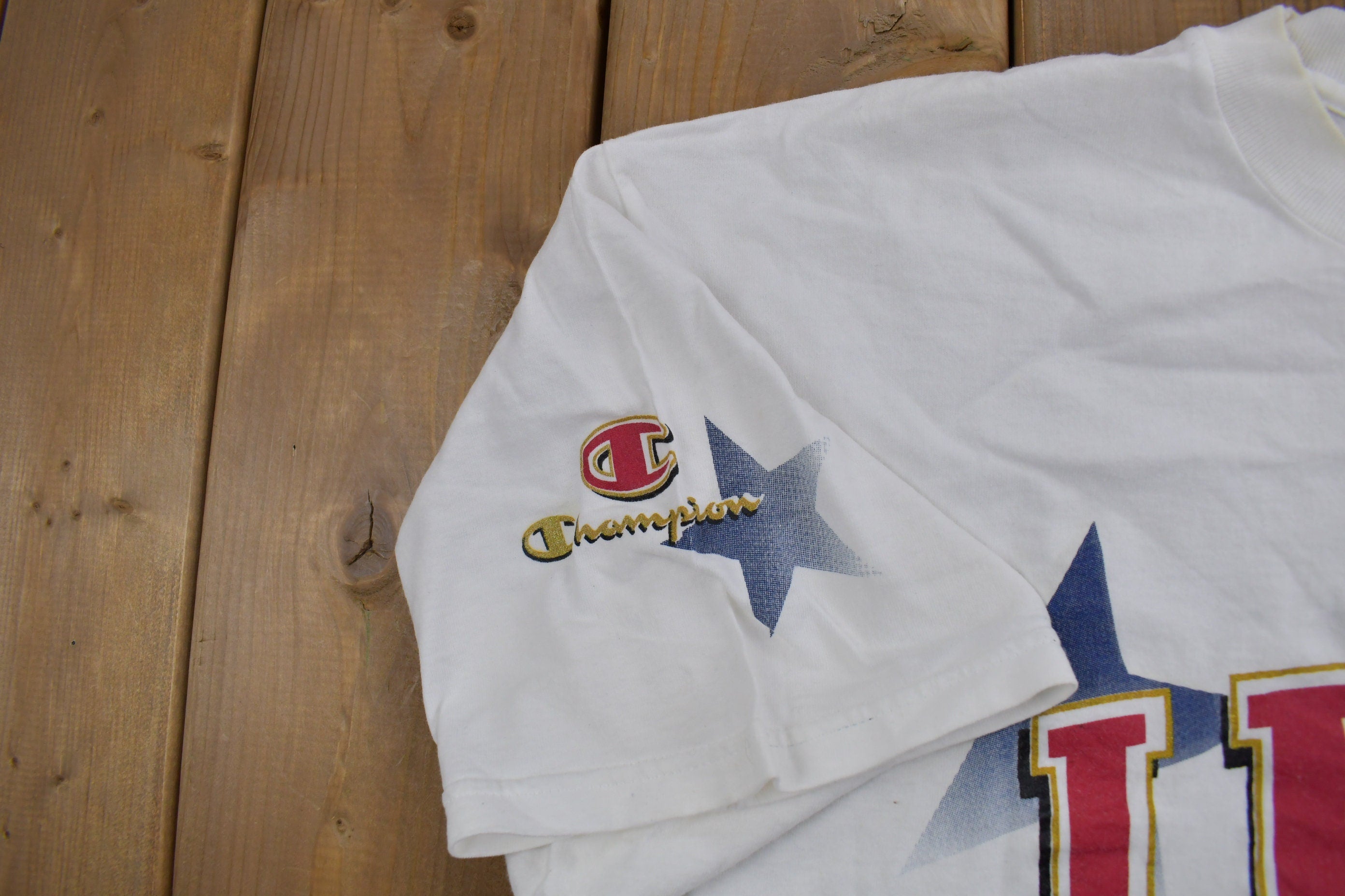 Vintage 1990s Team USA Olympic Basketball Champion T-Shirt