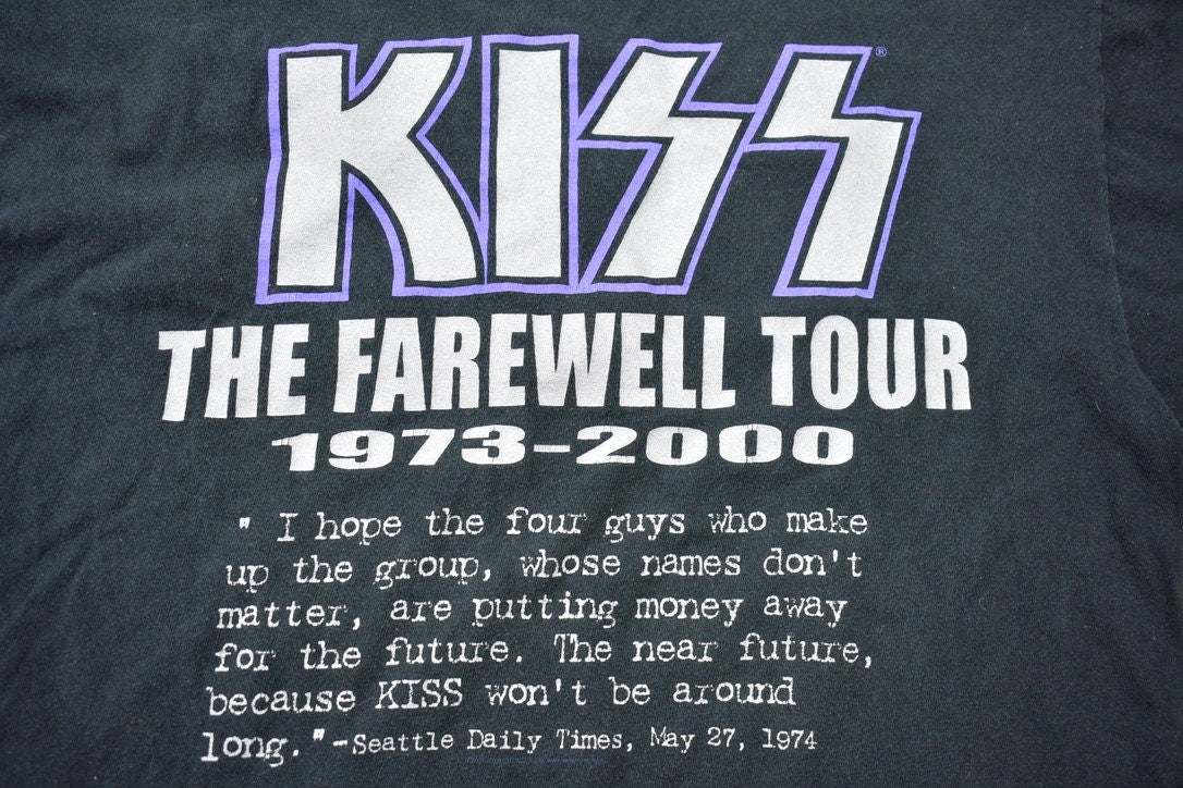 Vintage 2000 KISS The Farewell Tour Tour Band T-shirt