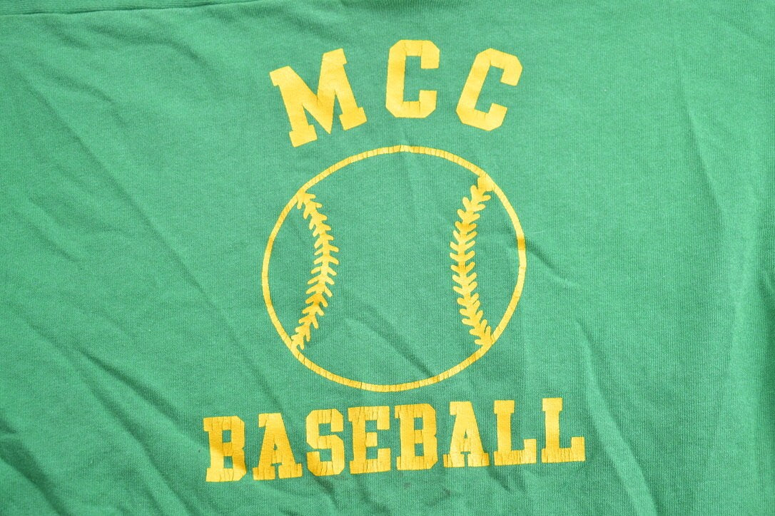 Vintage 1990s Monroe Community College Baseball Collegiate Crewneck
