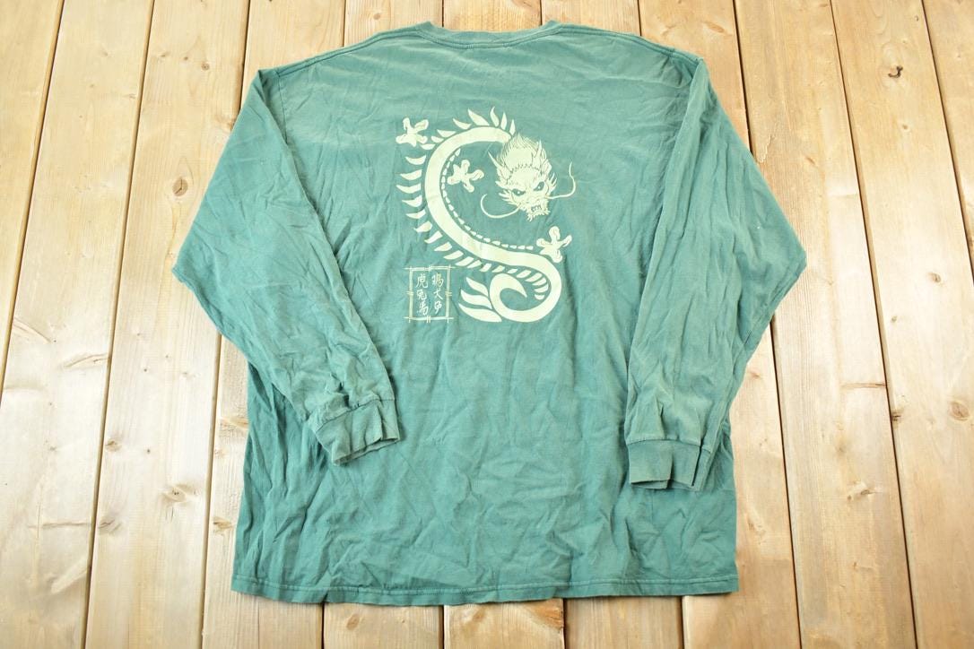 Vintage 1990s Dragon Crewneck Sweatshirt Mens L