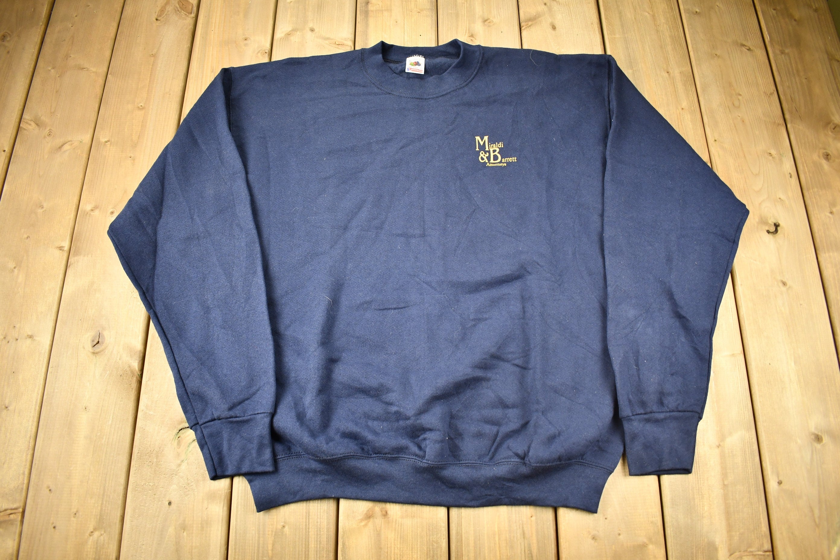 Vintage 1990s Miraldi & Barret Attorneys Crewneck Sweatshirt