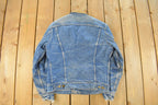 Vintage 1970s Lee Blanket Lined Denim Jean Trucker Jacket Men's Small