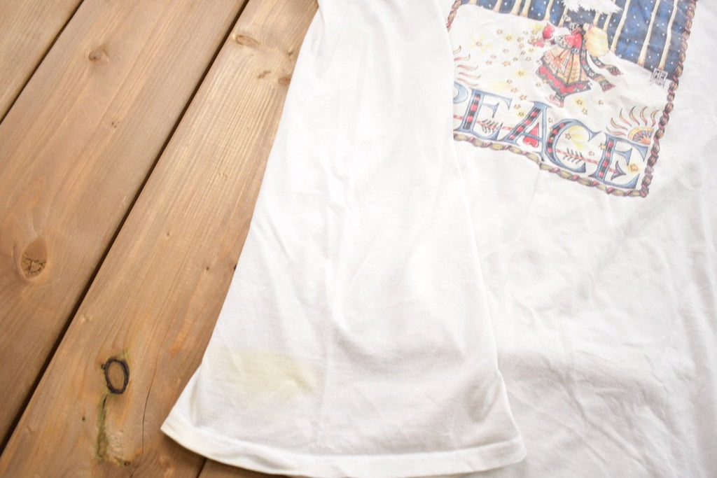 Vintage 1984 Peace Graphic Long Sleeve Tee