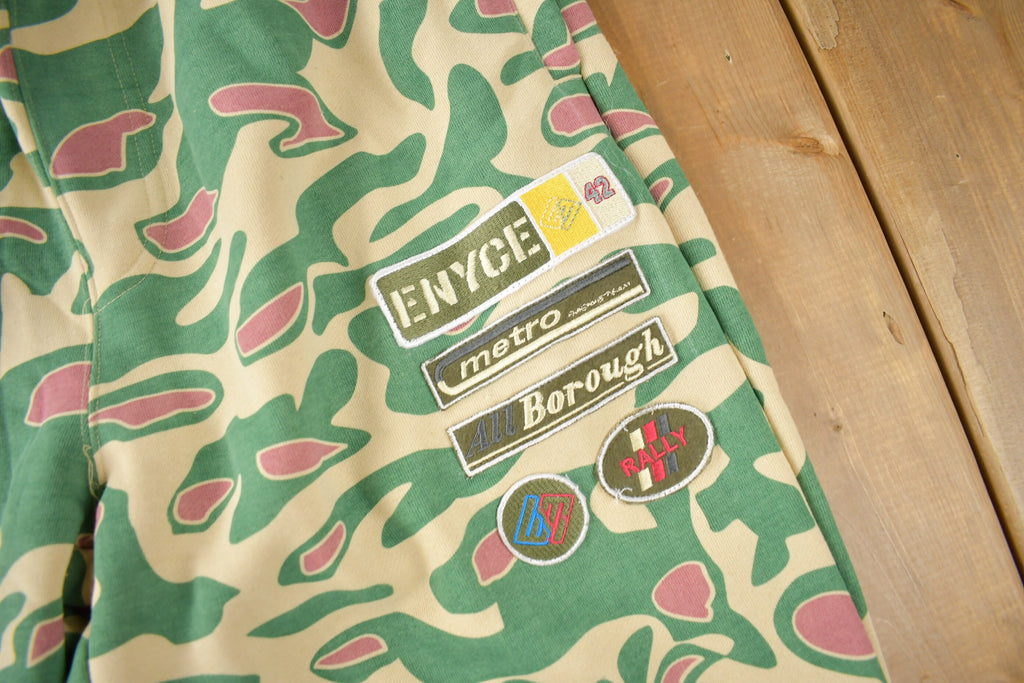 Vintage Y2K Deadstock Enyce Embroidered Camouflage Sweat Pants Size XL