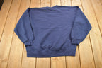 Vintage 1990s Navy Blue Russell Athletics Blank Crewneck Sweatshirt