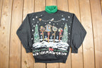 Vintage 1990s Cute Birds Christmas Sweater