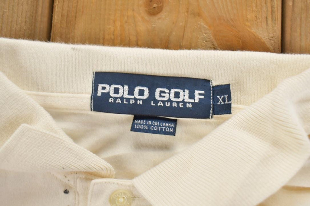 Vintage 1990s Polo Golf Ralph Lauren Button Up Polo