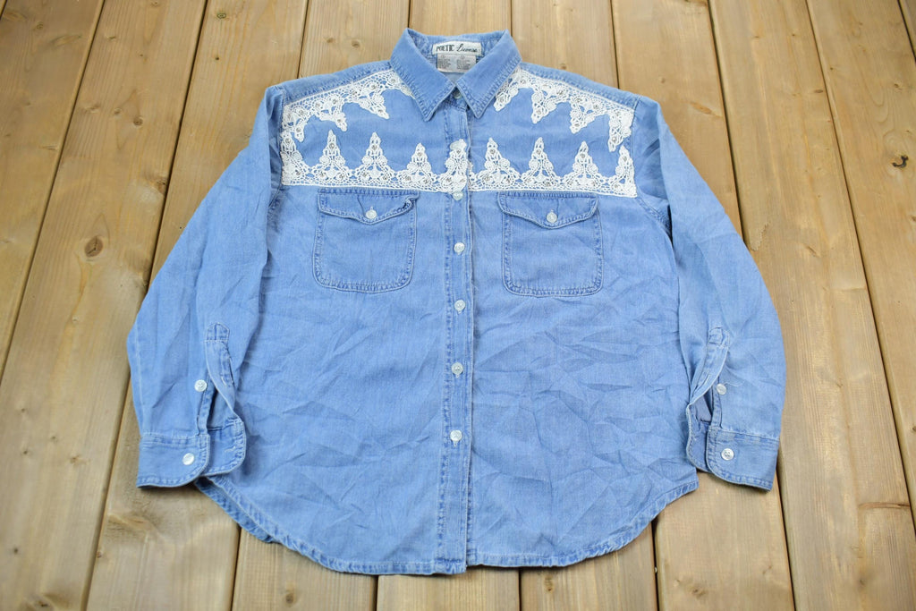 Vintage 1990s Poetic License Western Style Button Up Rodeo Shirt