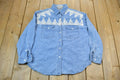 Vintage 1990s Poetic License Western Style Button Up Rodeo Shirt