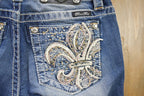 Vintage Y2K Miss Me Bedazzled Low Rise Jeans Size 26x31