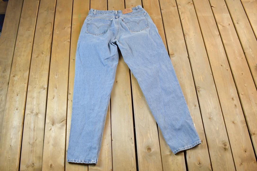 Vintage 1990s Levi Strauss Red Tab 560 Loose Fit Denim Jeans Size 38 x 36