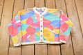 Vintage 1990s Clifford & Wills All Over Print Cardigan Sweater