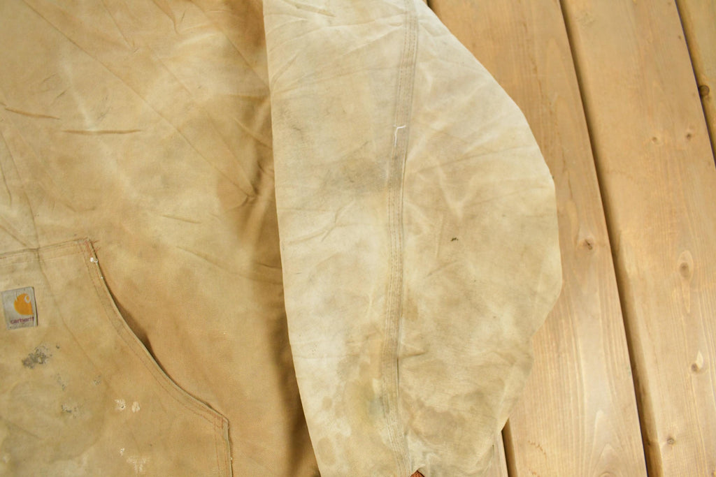 Vintage 1990s Carhartt Distressed Hooded Jacket Men's 2XL