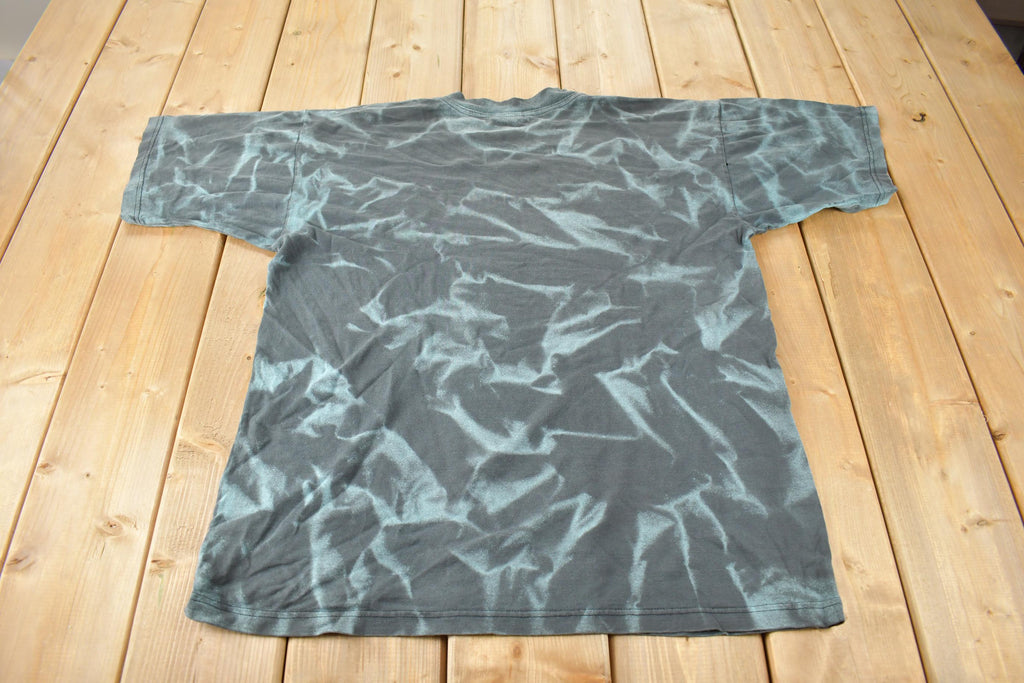 Vintage 1990s Koala Habitat Australian Wildlife Theme All Over Print Graphic T-Shirt Made In Australia