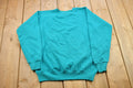 Vintage 1990s Blank Turquoise Crewneck Sweatshirt