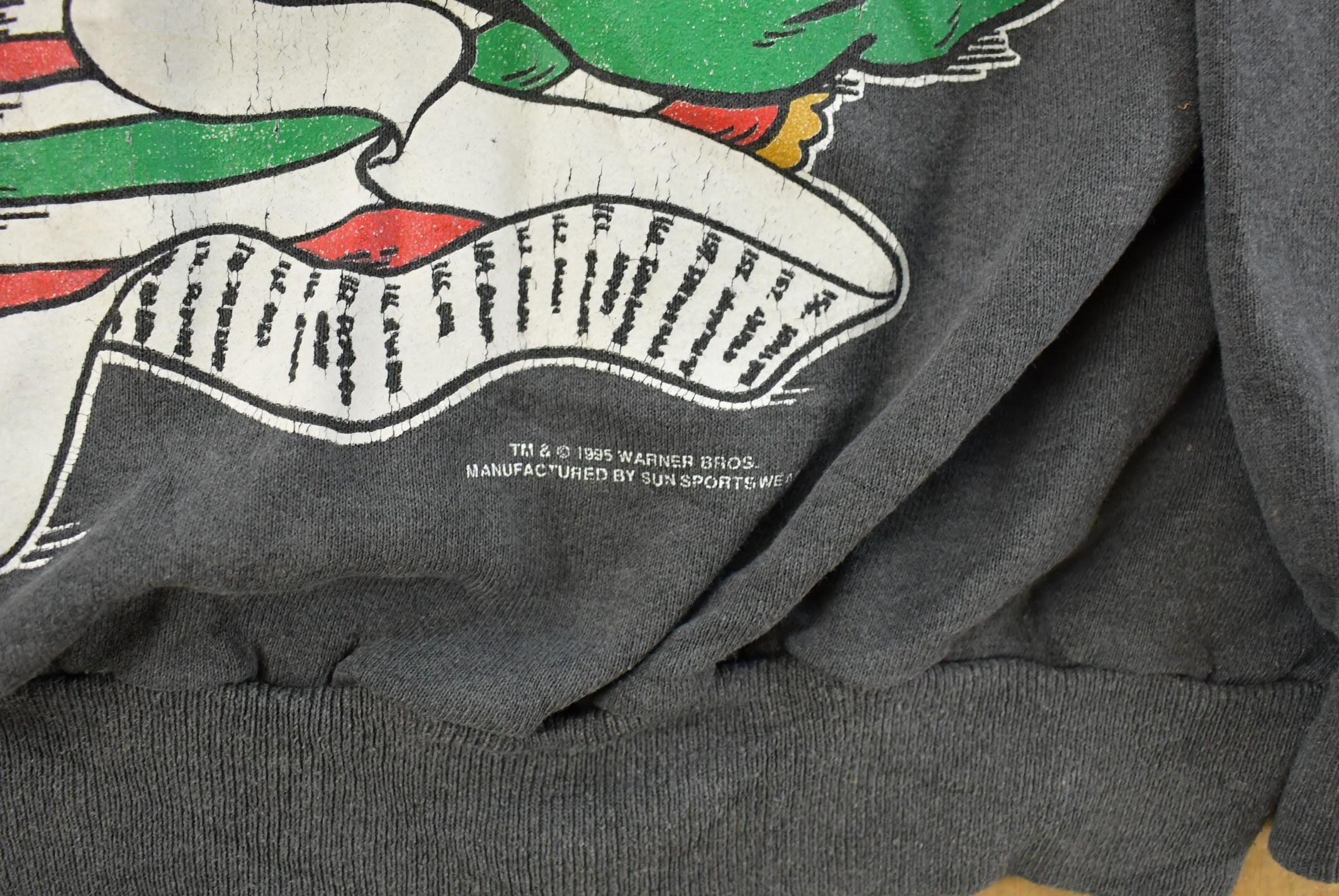 Vintage 1990s Looney Tunes Christmas Crewneck Sweatshirt Men's L / Vintage Sweatshirt / Warner Bros / 90s Cartoon Sweater / Tweety Bird