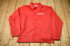 Vintage 1970s Coca-Cola Embroidered Chalk Line Windbreaker Jacket