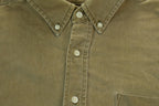 Vintage 1990s Eddie Bower Olive Western Style Button Up Rodeo Shirt