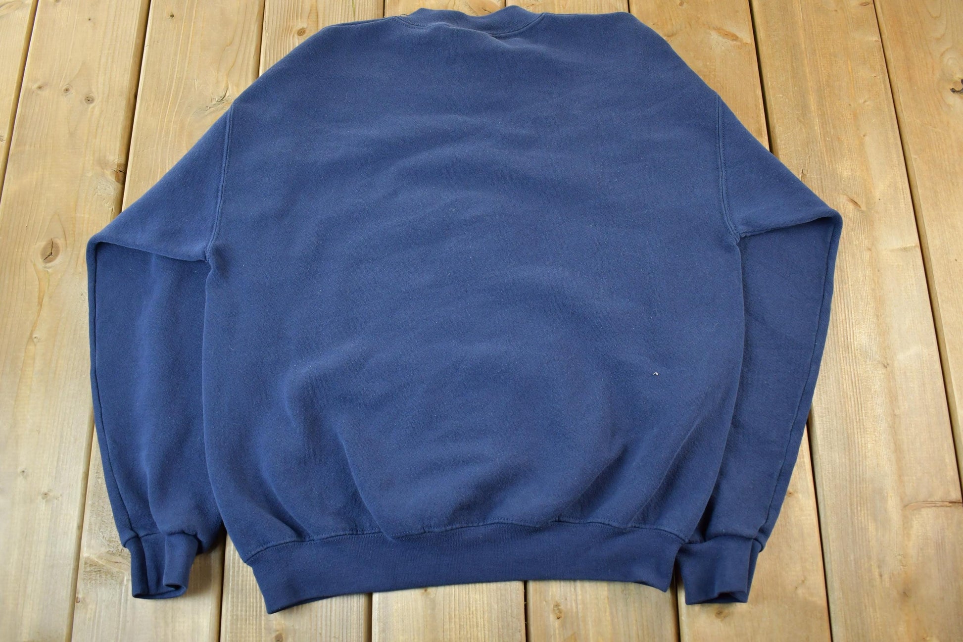 Vintage 1990s Discus Athletic Blank Blue Crewneck Sweatshirt Men's Medium / 90s Crewneck / Essential / Streetwear /