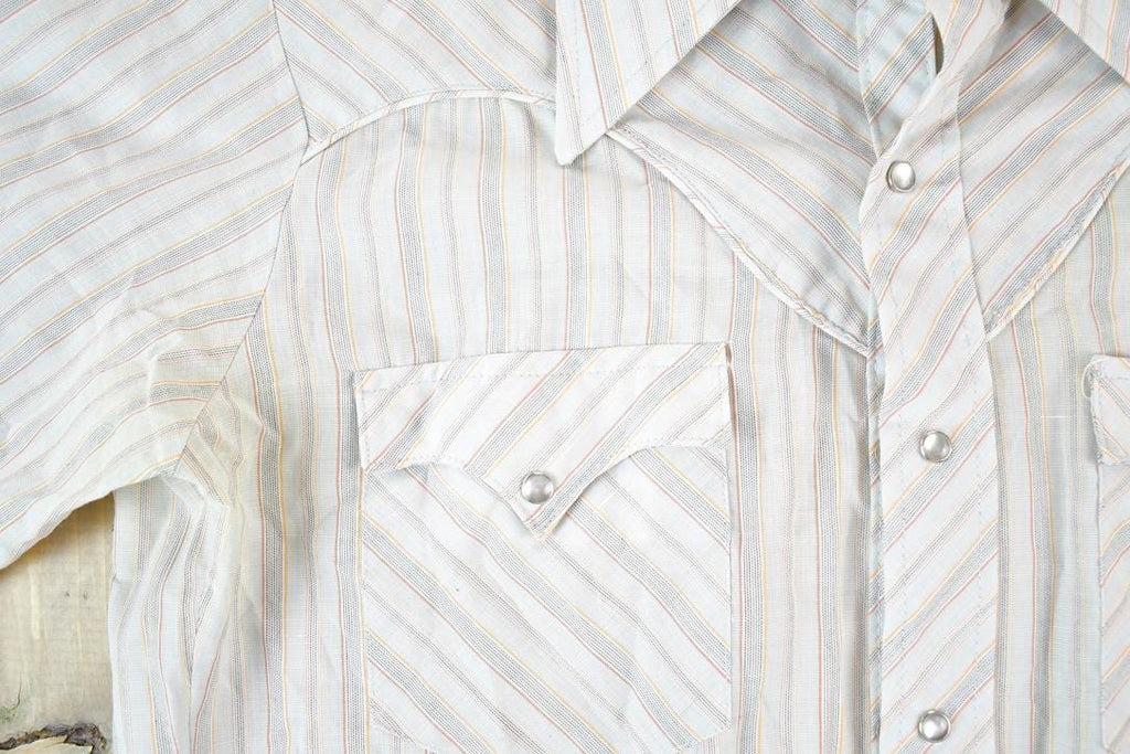 Vintage 1980s Karman Striped Button Up Shirt Mens L
