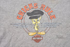 Vintage 1990s Harley Davidson Tweety Bird Looney Tunes Womens Graphic T-Shirt
