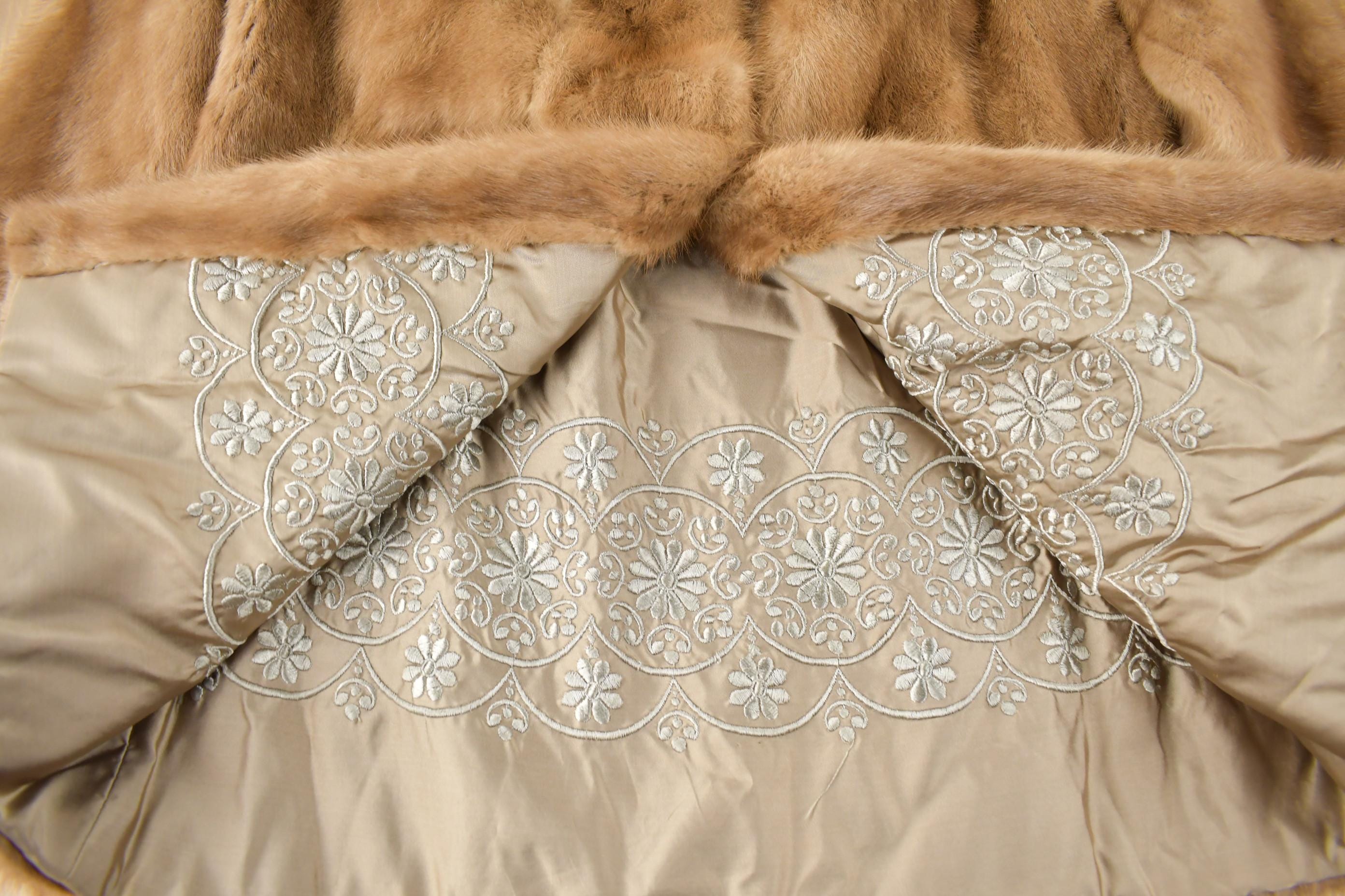 Vintage 1970s Brown Mink Fur Coat