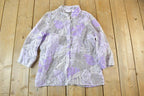 Vintage 1990s Alfred Dunner Floral See Through Button Up Shirt