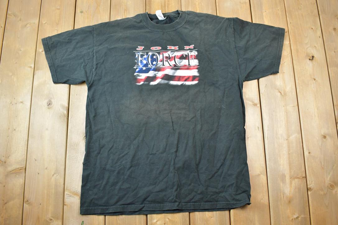 Vintage 1990s John Force NHRA Racing T-Shirt