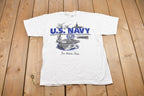 Vintage 1990s Navy Graphic T-Shirt