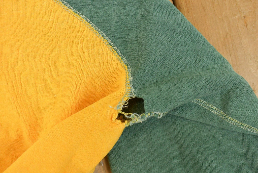 Vintage 1960s Sportswear Quality Knit Blank Thrashed Crewneck Sweatshirt Men's 2XS