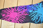 Vintage 1990s Enchante Fireworks Neon Sparkle Knit Crewneck Sweater  90s Crewneck  Made In USA  Preppy Knit