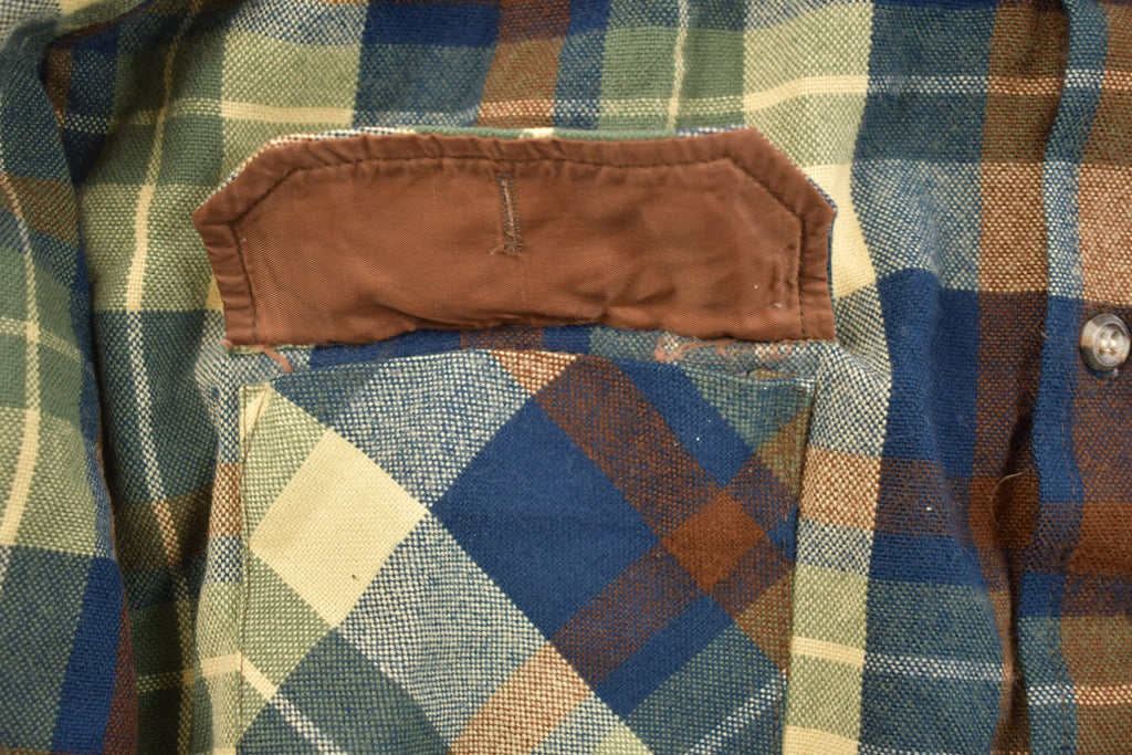Vintage 1990s Northwest Territory Plaid Flannel Button Up Shirt