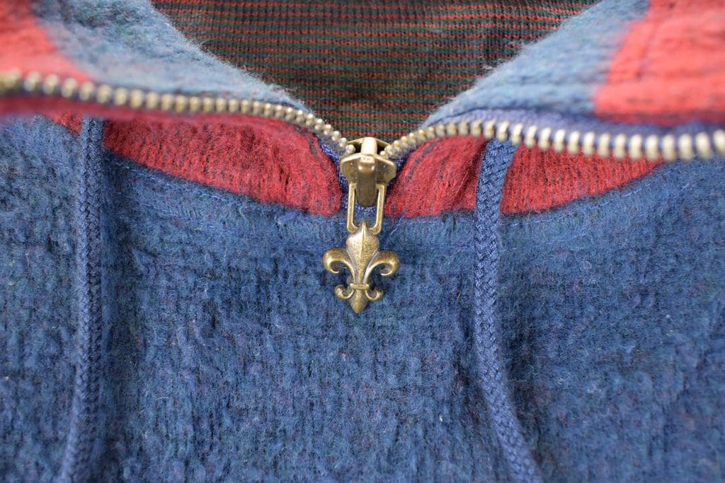 Vintage 1990s Venezia Knit Quarter Zip Sweater Women's XXL