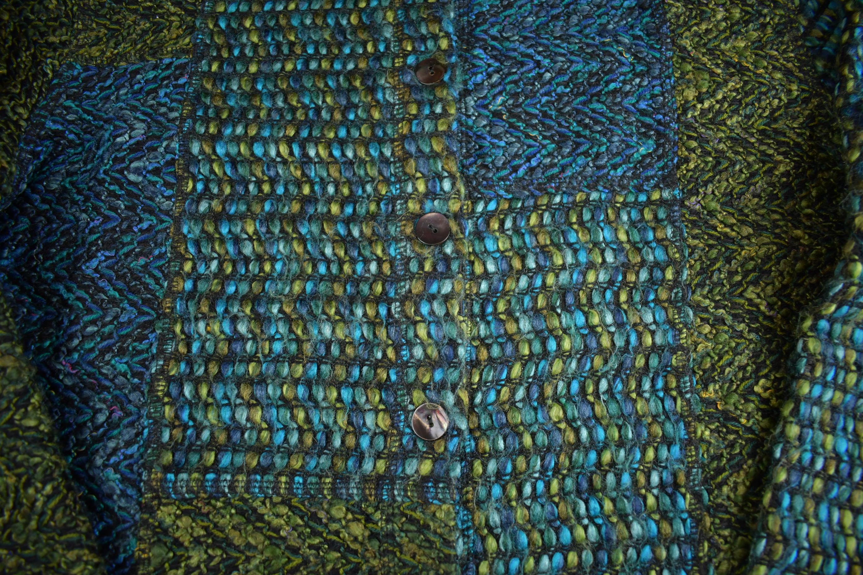 Vintage 1990s Chicos Design Knit Button Up Sweater Made In USA