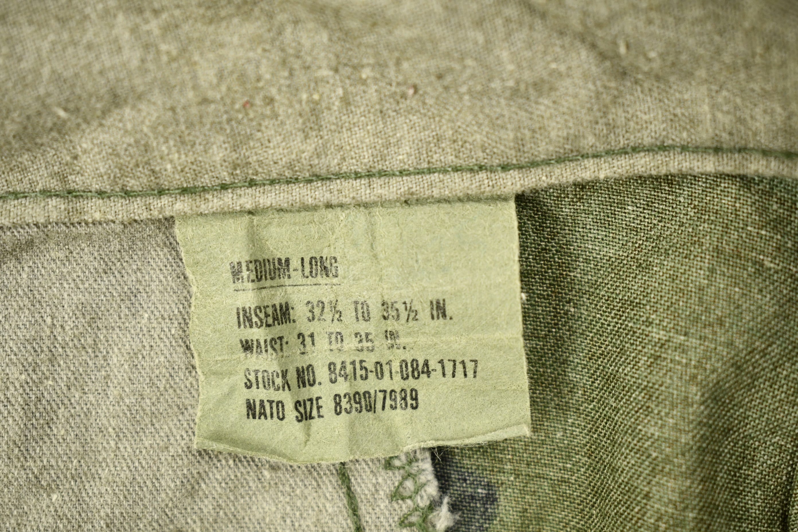 Vintage 2001 Military Woodland Camouflage Cargo Pocket Pants Size 34 x 31