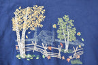 Vintage 1990s Endless Designs Outdoorsman Farm Theme Crewneck Sweatshirt