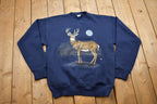Vintage 1990s Deer Theme Crewneck
