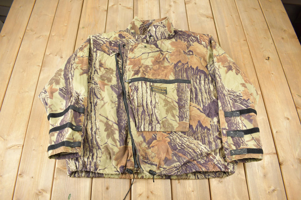 Vintage 1980s Real Tree Camo Sport Cheif Fleece Lined Jacket