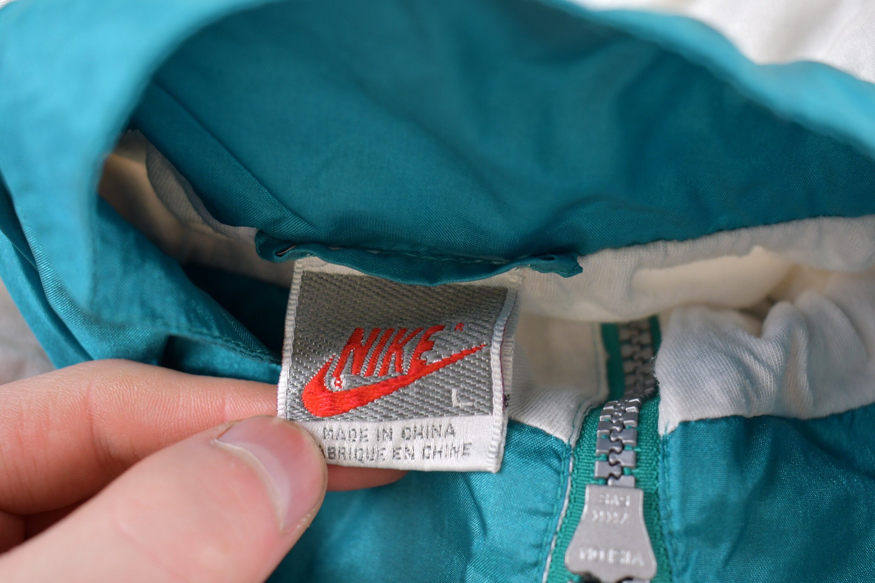 Vintage 1980s Nike Color Block Windbreaker Jacket