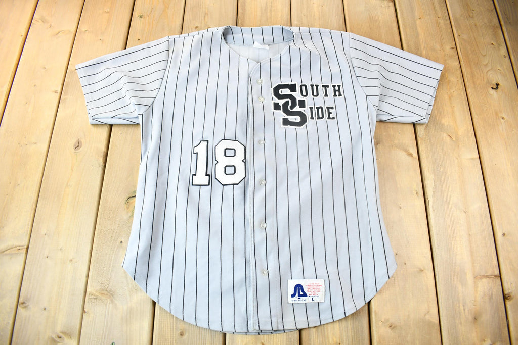 Vintage 1990s Chicago White Sox South Side Baseball Pinstripe Jersey