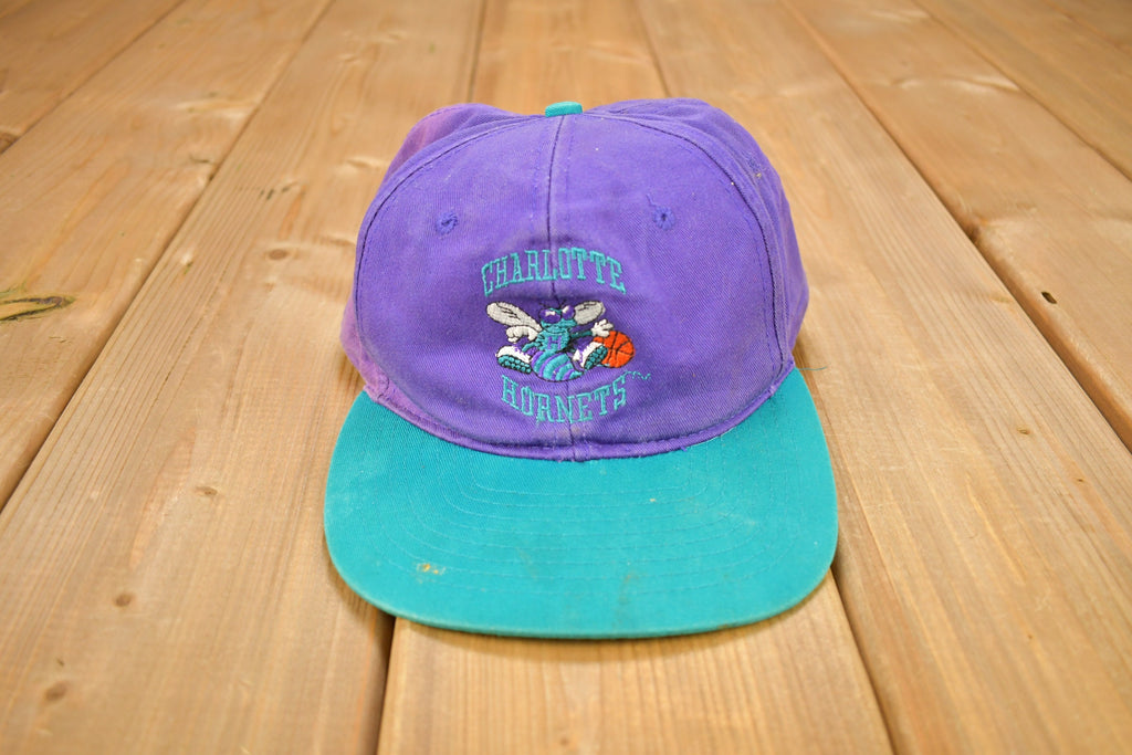 Vintage 1990s Charlotte Hornets NBA Snap Back Hat