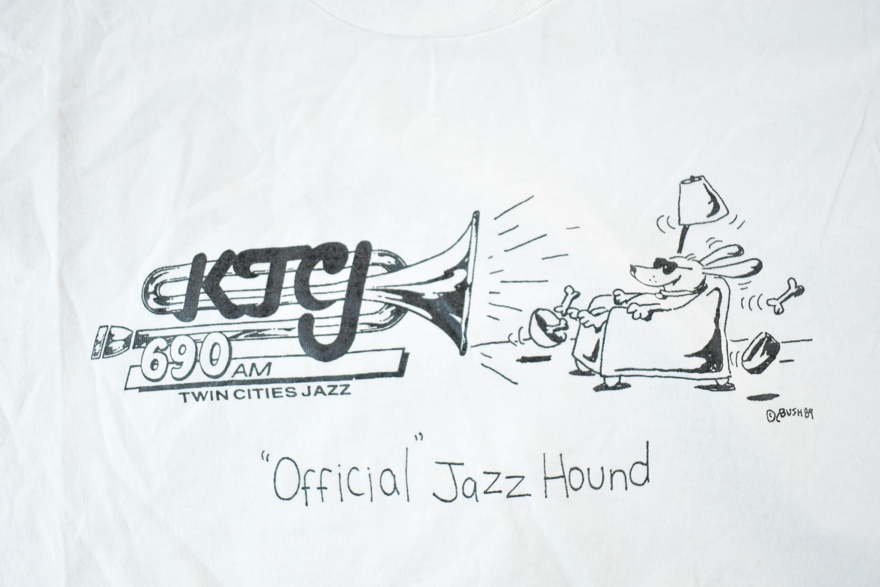 Vintage 1989 Screen Stars Best Official Jazz Hound Souvenir T-Shirt Mens L