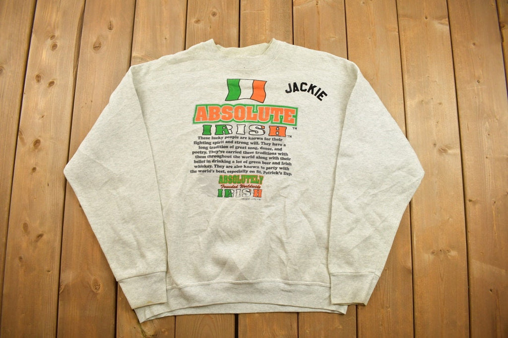Vintage 1990s Absolute Irish Crewneck Sweatshirt