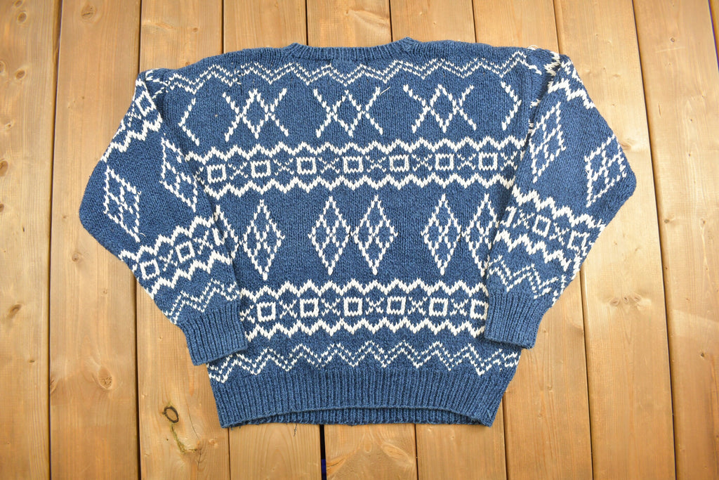 Vintage 1990s Claiborne Knitted Crewneck Sweater